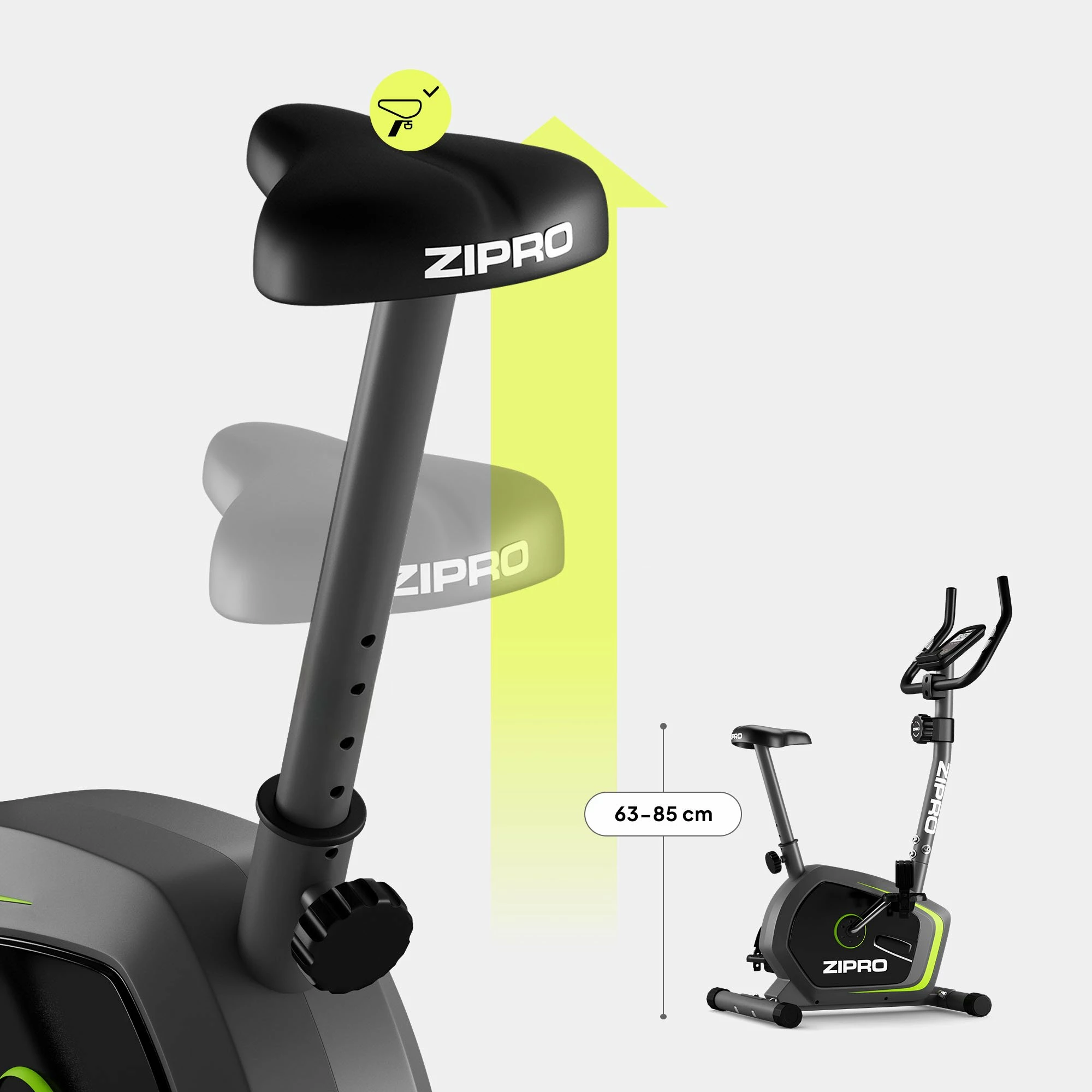 Biçikletë stacionare Zipro Drift magnetike, volant 6 kg, 8 nivele, max 120 kg, e zezë