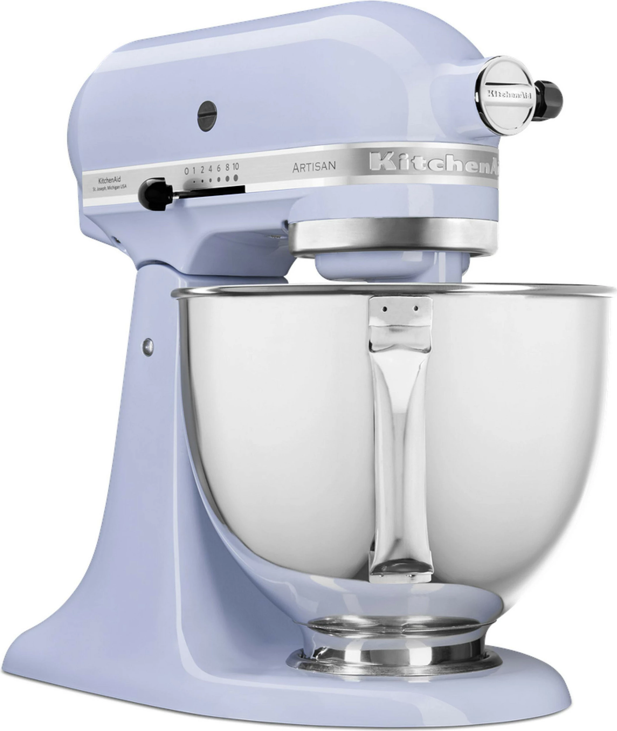 Mikser stacionar KitchenAid Artisan 5KSM125ELR, enë 4.8L, 10 shpejtësi, 300W, Lavender