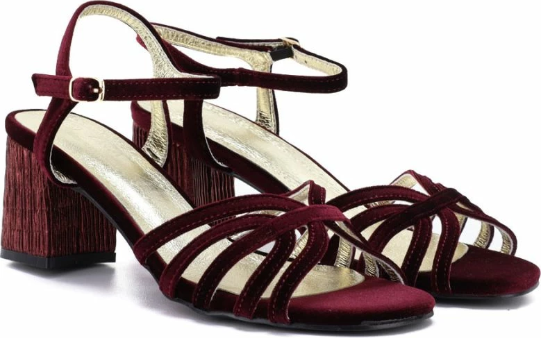 Sandale femra D&A S.Barski SR61-0102, burgundy [Madhësia: 38]