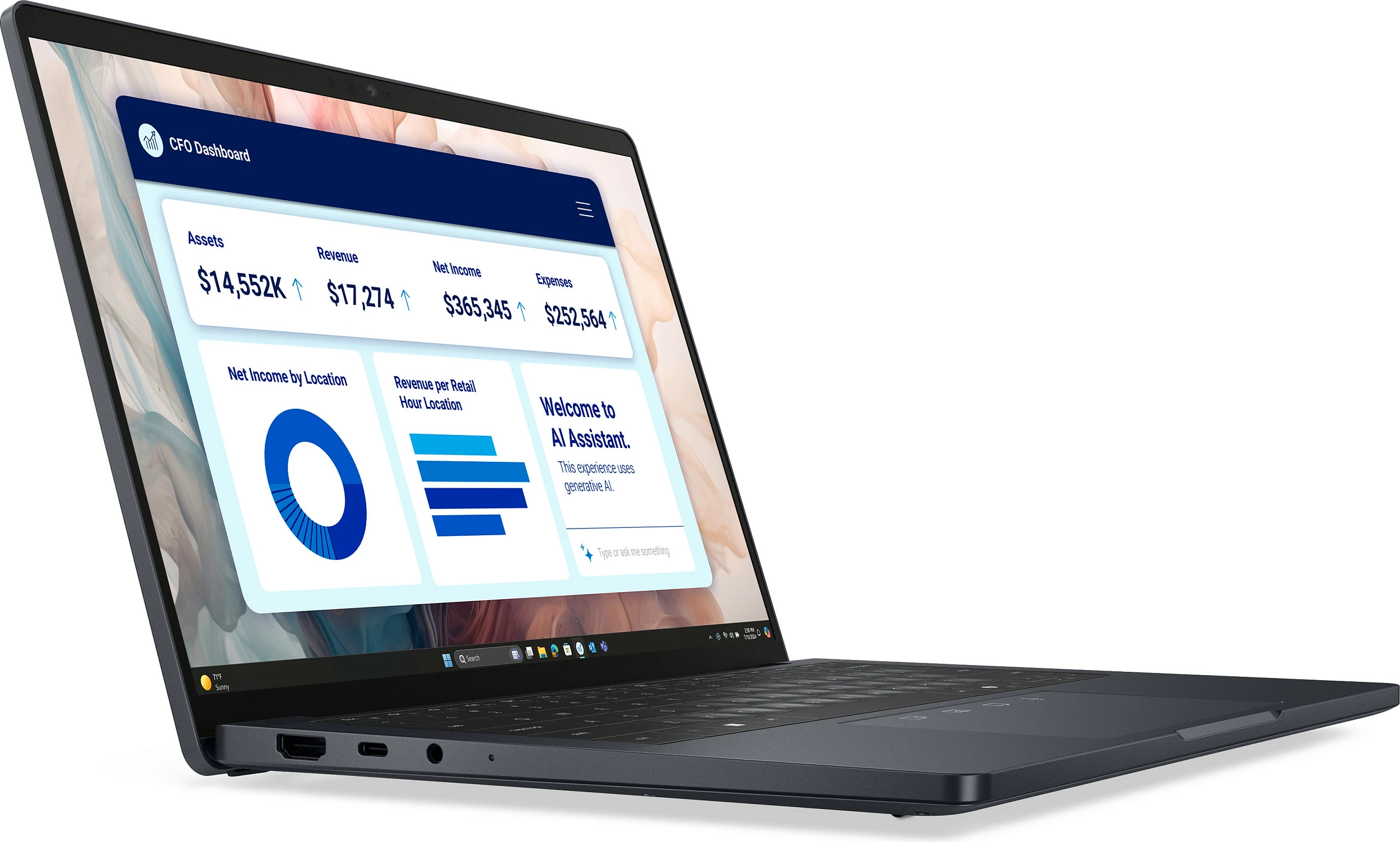 Laptop Dell Pro 13 Premium PA13250, CU7 268V, 32GB RAM Memorje, 512GB SSD, 13.3" Touch, Windows 11 Pro