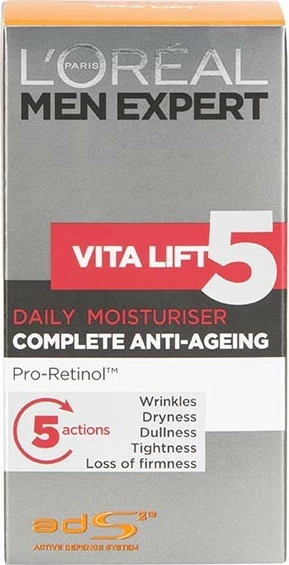 Hidratues ditor L'Oréal Paris, Men Expert Vita Lift 5, 50 ml