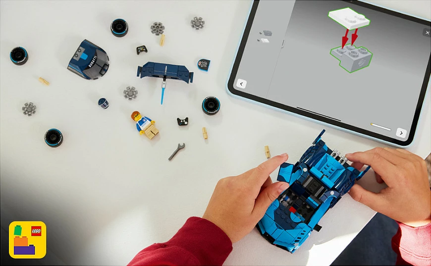 Set ndërtimi LEGO Speed Champions Bugatti Vision Gran Turismo 77253, 284 copë, 9+, kaltër