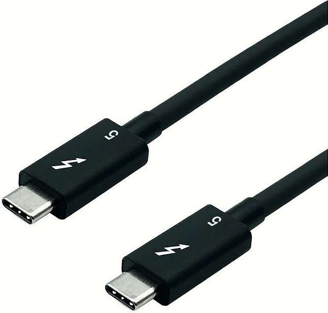 Kabllo ROLINE Thunderbolt 5 USB-C në USB-C, 1 m, 80 Gbps, 240 W, e zezë
