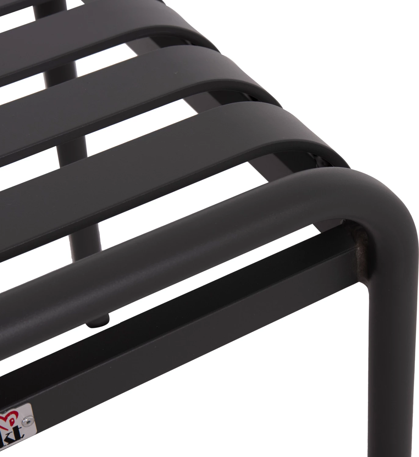 Stool i shkurtër alumini RACHEL, ngjyrë gri, FH6340.01, 45x45x46cm