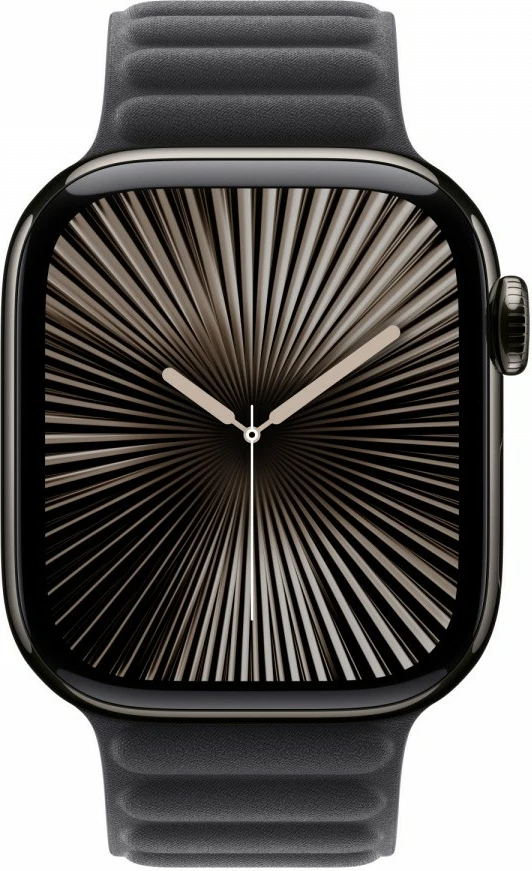 Rrip magnetik Apple për Apple Watch 42 mm, FineWoven, M/L, i zi