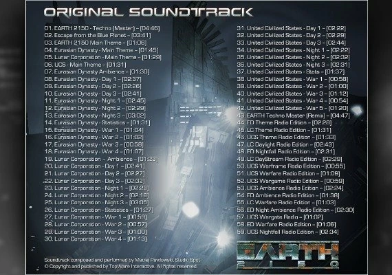 Earth 2150 Trilogy - Soundtrack DLC EN/FR Global