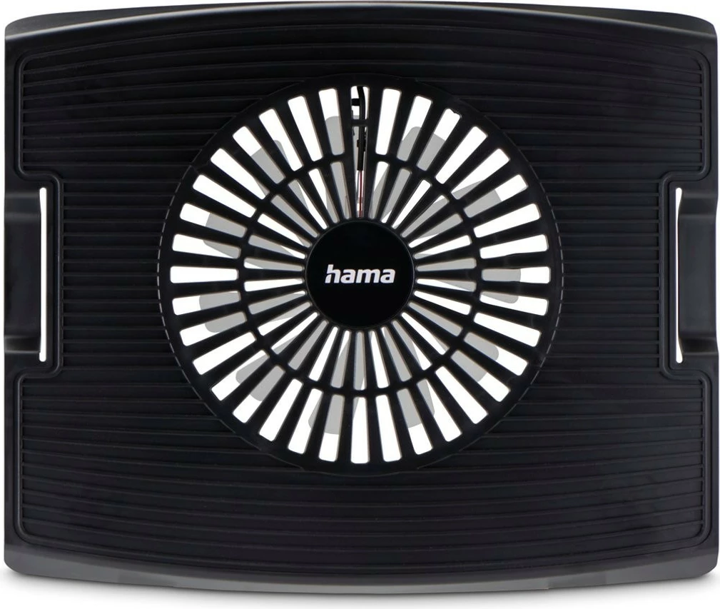 Mbajtës ftohës për laptop Hama 126810, plastikë, për ekrane deri 15.6 inç, i zi