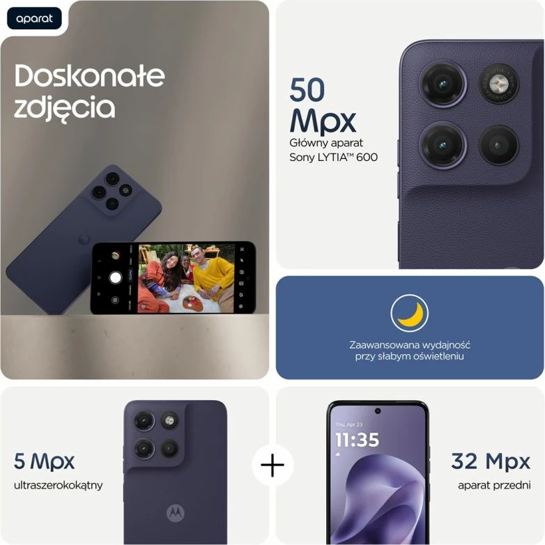 Telefon Motorola Moto G17 Power 8/256GB, PANTONE Evening Blue