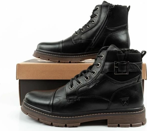 Çizme meshkuj Wrangler, të zeza