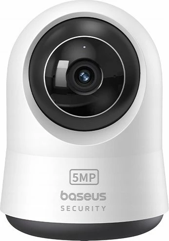 Kamerë sigurie e brendshme Baseus P1 Pro 3K 5MP Wi‑Fi Pan/Tilt 360° MicroSD deri 256GB, e bardhë