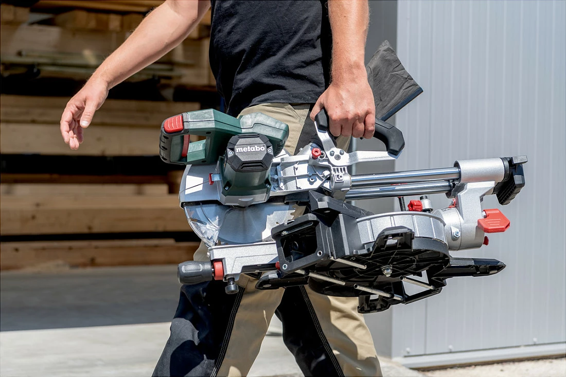 Sharrë këndore me bateri Metabo KGS 18 LTX BL 254, 18V, disk 254 mm, sliding, jeshile/zezë