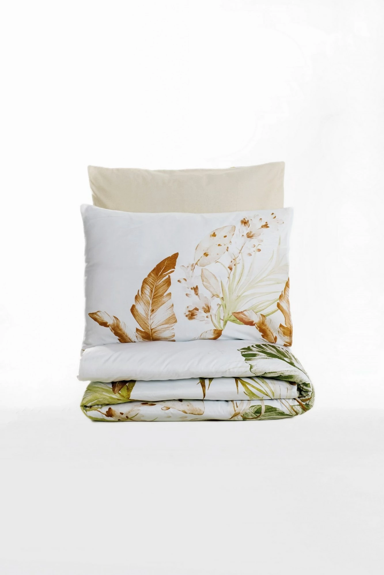 Set mbulesë për jorgan Super King Satin, ngjyrë bezhë, L'essentiel