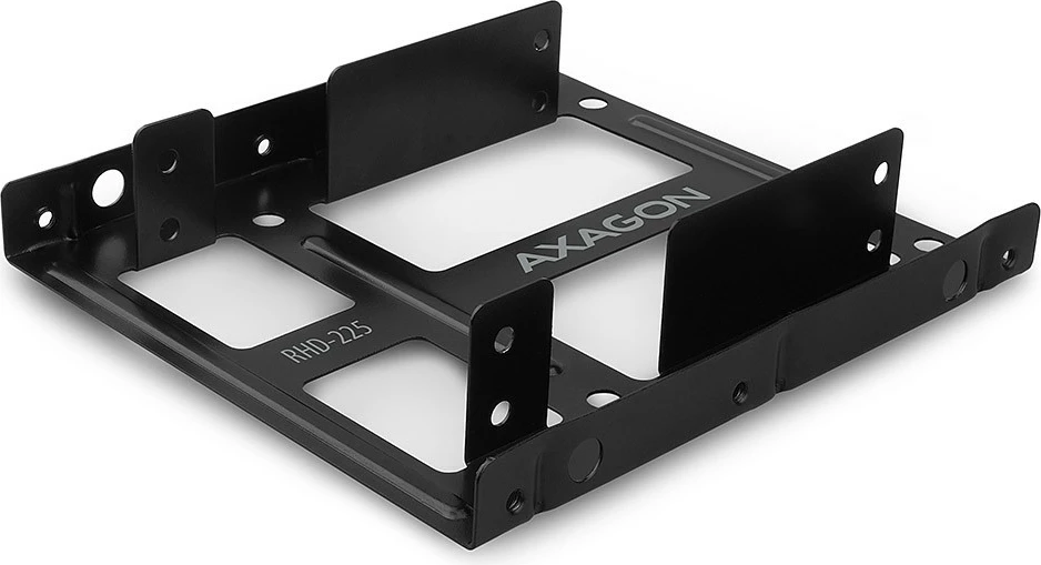 Kasë AXAGON RHD-225 për 2x 2.5" HDD/SSD, për pozicion 3.5", e zezë