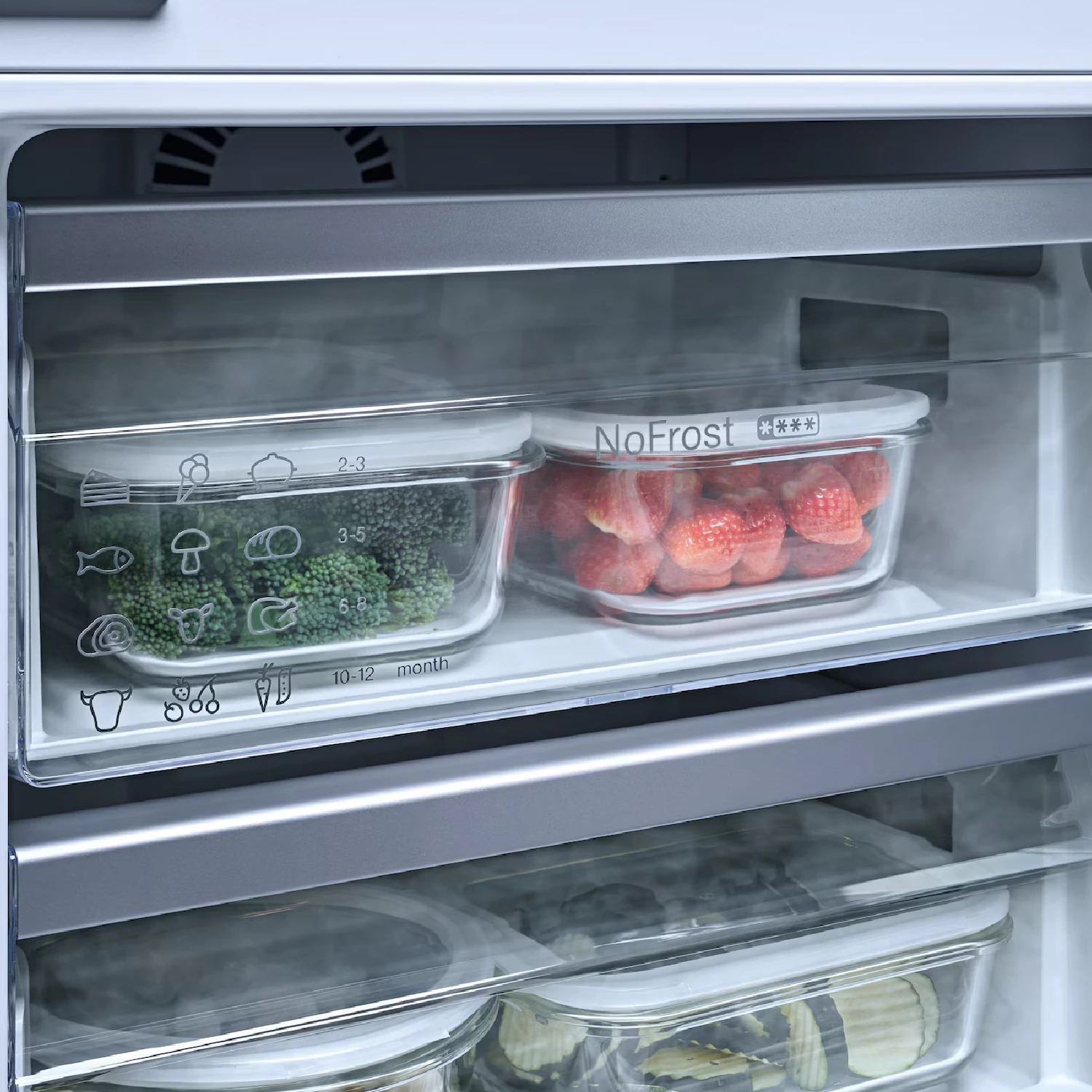 Frigorifer me ngrirës i integrueshëm Miele KDN 7714 E, 184/76 L, NoFrost, DailyFresh, klasa E