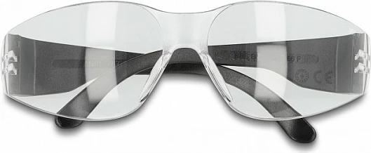 Syze mbrojtëse DeLOCK, DIN EN 166 F, 22 g, lente transparente, zezë/transparent