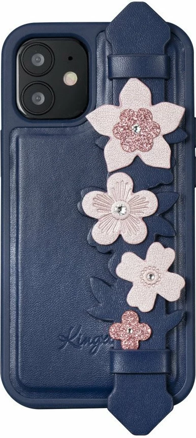 Mbështjellës Kingxbar Sweet Series për iPhone 12 / iPhone 12 Pro, me kristale Swarovski, Blu