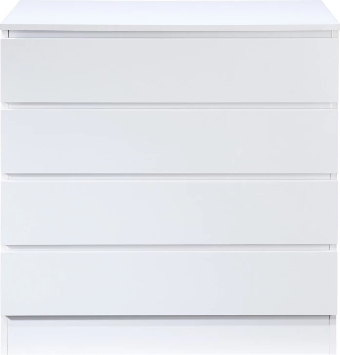 Komodë POLO me 4 sirtarë, e bardhë, 76x40x81