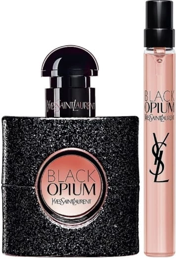 Set Eau de Parfum Yves Saint Laurent Black Opium, 90 ml & 10 ml 