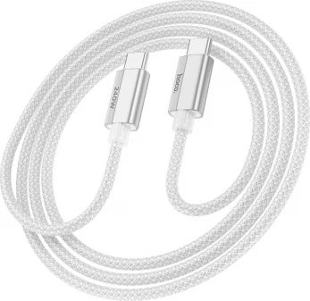 Kabllo karikimi dhe të dhënash HOCO U134 USB-C në USB-C 1.8m 240W 5A, e thurur gri