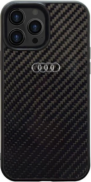 Mbështjellës Audi Carbon Fiber për iPhone 14 Pro 6.1", i zi