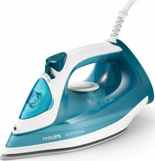Hekur Philips DST3011/20 2100W, avull 30 g/min, goditje avulli 140 g/min, depo 300 ml, pllakë qeramike, turkeze