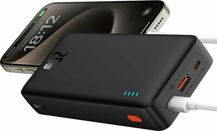 Powerbank Baseus Airpow 20000mAh 20W, e zezë