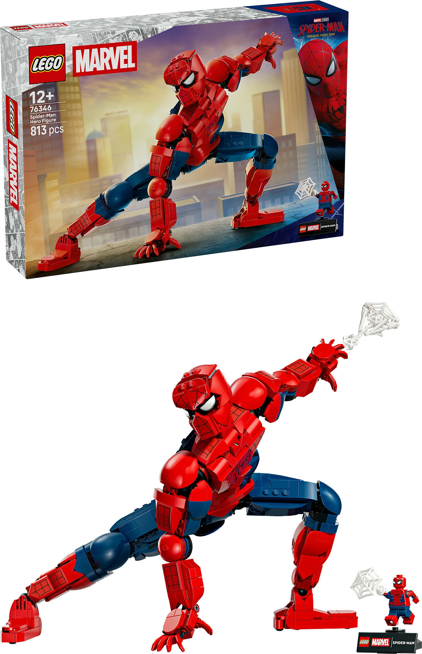 Set ndërtimi LEGO Marvel 76346 Spider-Man, 813 copë, 12+, shumëngjyrësh