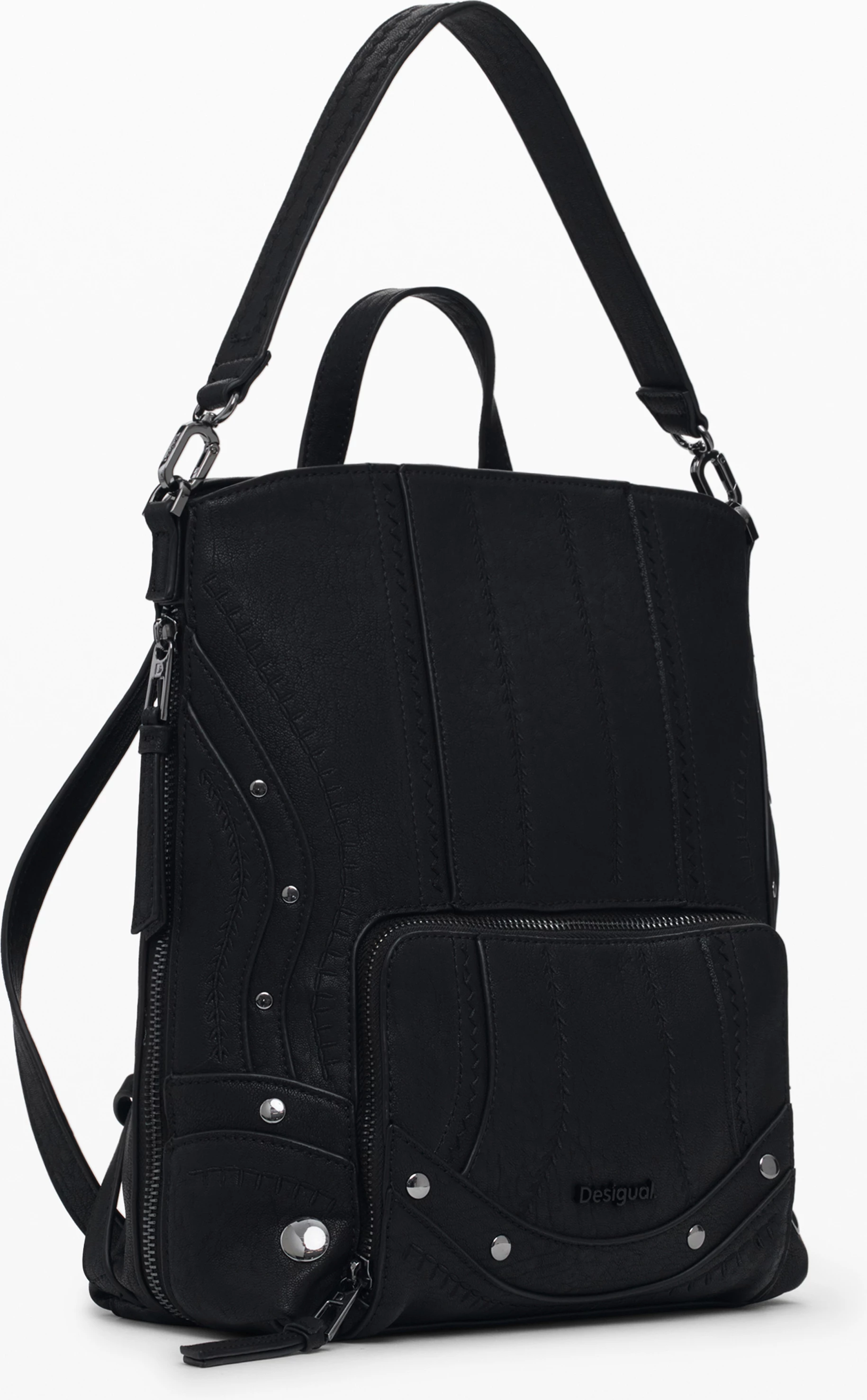 Backpack DESIGUAL EMBRO PATCH PRETORIA mini femra, e zezë