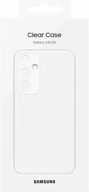 Kapak telefoni Samsung Clear Case EF-QA356CTEGWW për Samsung Galaxy A35, transparent