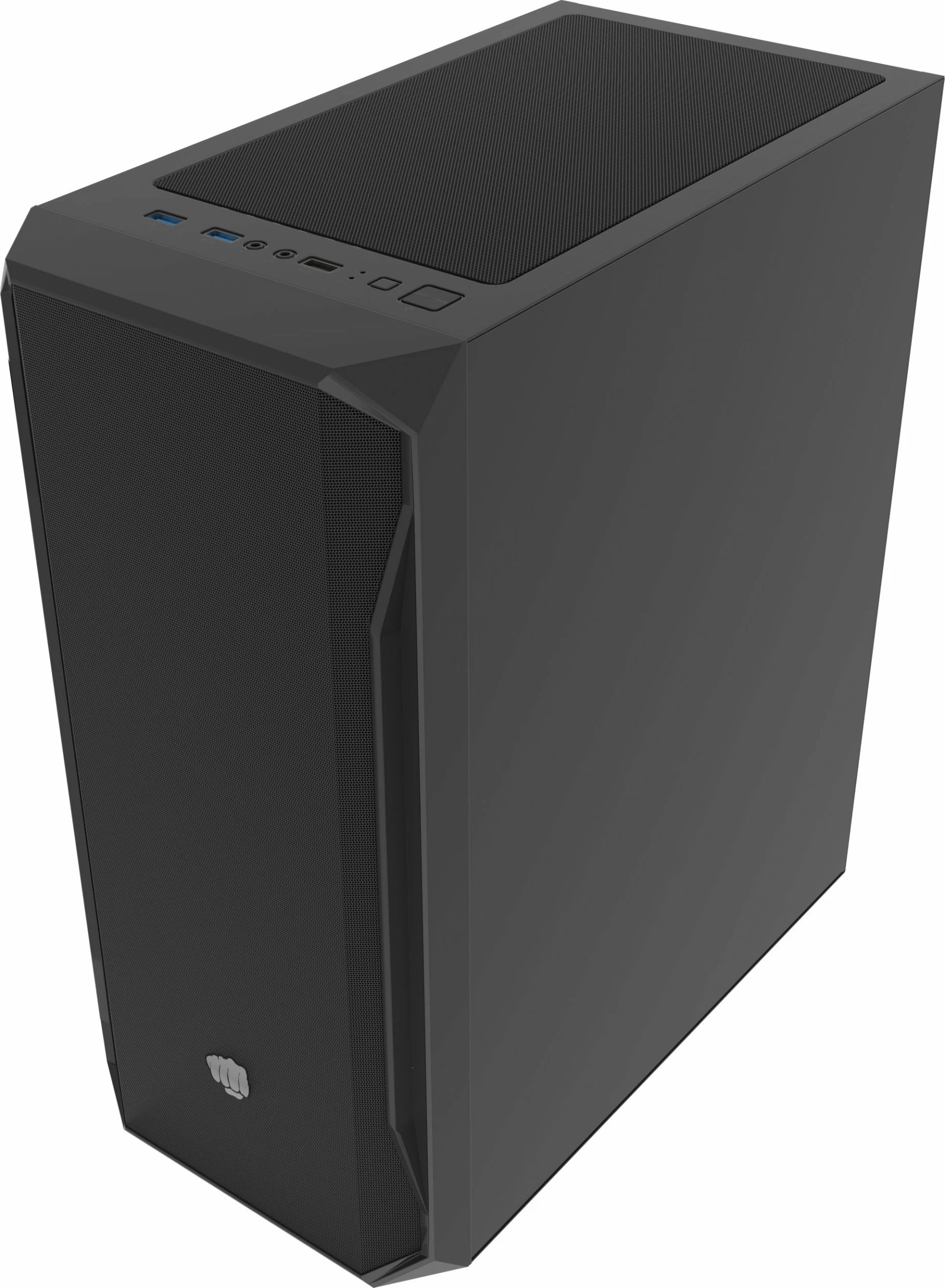 Kasë Fury Shobo SH4F (NFO-2152) Midi Tower ATX/mATX/Mini-ITX, 4x120mm PWM, tempered glass, pa PSU, e zezë