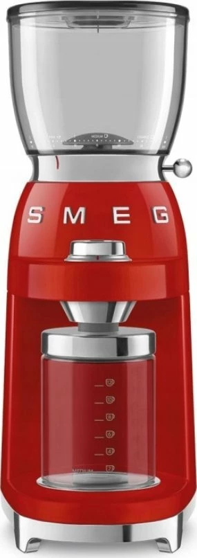 Mulli kafeje Smeg CGF11RDEU, 150 W, 30 nivele bluarjeje, 350 g, i kuq