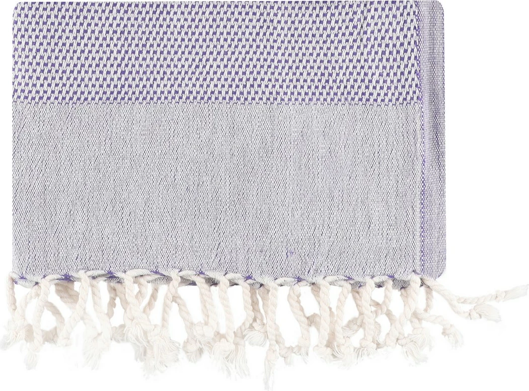Peshqir plazhi Fouta Mijölnir, retro, ngjyrë damson, 90x175cm