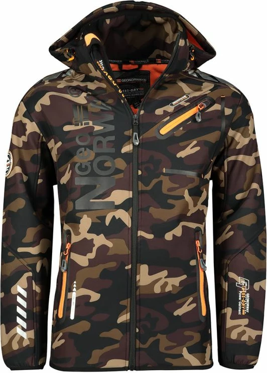 Jakne softshell për meshkuj Geographical Norway, kafe [Madhësia: S]