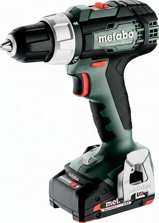 Trapan/shrafciger me bateri Metabo BS 18 L, 2x 2Ah, metaBOX, jeshile