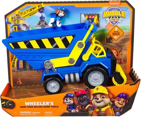 Paw Patrol Wheeler's Bark Yard Deluxe – Kamion Lodër Transportues (Dump Truck)