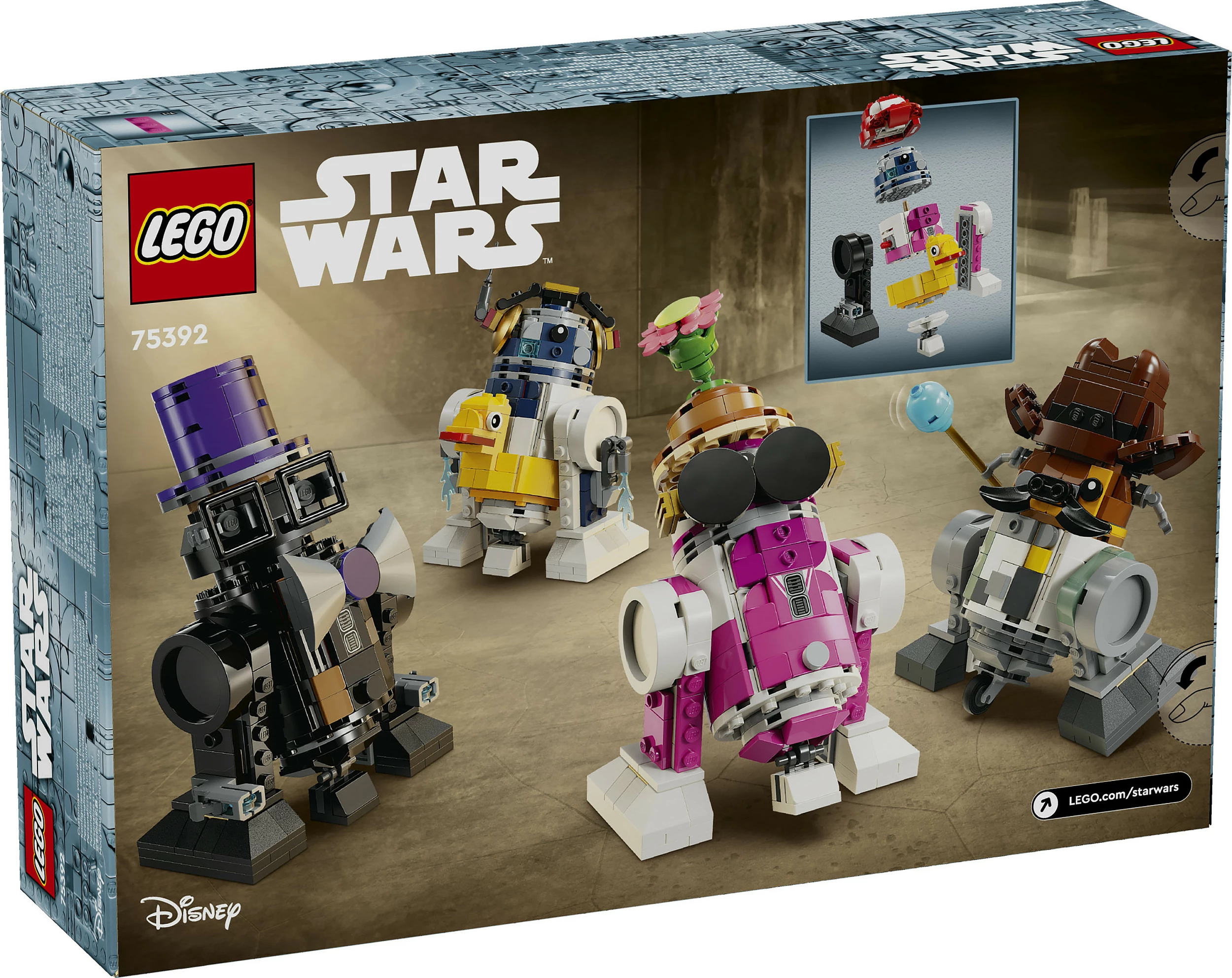 Set ndërtimi LEGO Star Wars Creative Play Droid Builder 75392, 1186 pjesë, 9+ vjeç, shumëngjyrësh