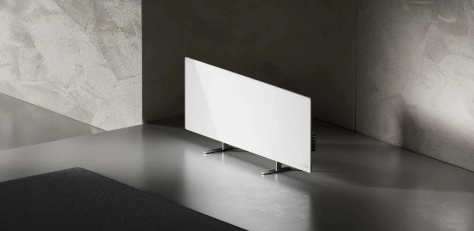 Ngrohës inteligjent AENO Premium Eco AGH0001S, 700W, xham i temperuar, i bardhë