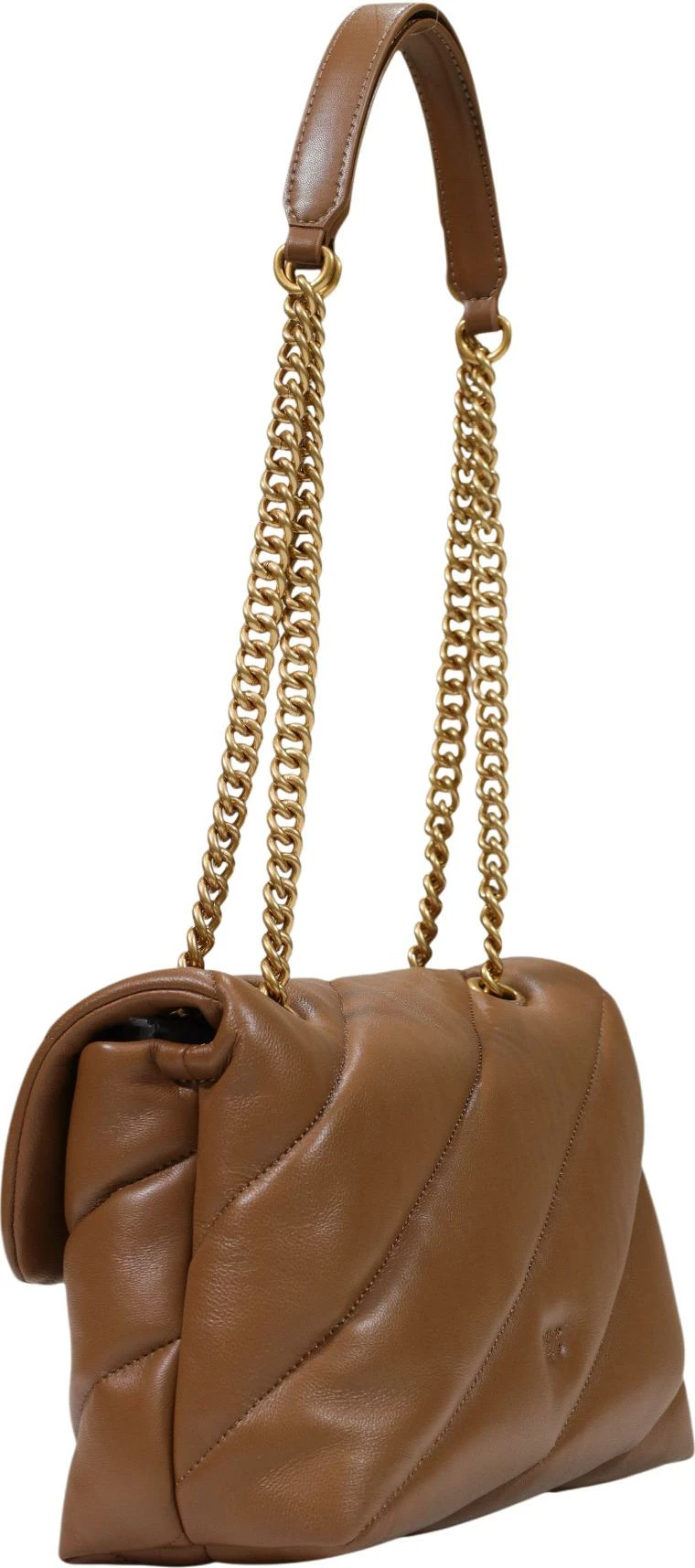 Çantë krahu për femra Pinko Love Puff Classic CL Sheep Nappa 100038 A0F2, ngjyrë lëkure