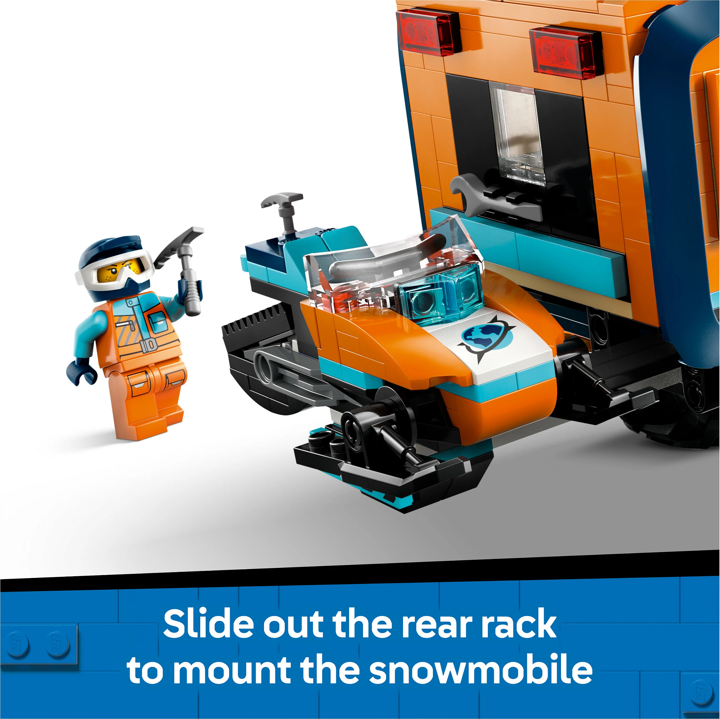 Set ndërtimi LEGO City 60471 Arctic Explorer Science Lab Truck, 1064 copë, multikolor