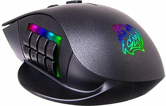 Maus gaming Thermaltake eSports Nemesis Switch RGB MO-NMS-WDOOBK-01, 12000 DPI, 16 butona, USB me kabllo, zi