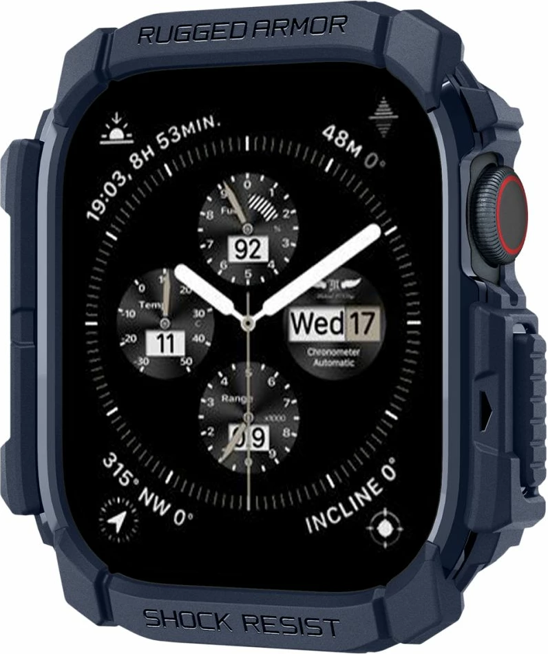 Mbështjellës Spigen Rugged Armor për Apple Watch 10, 46mm, Blu