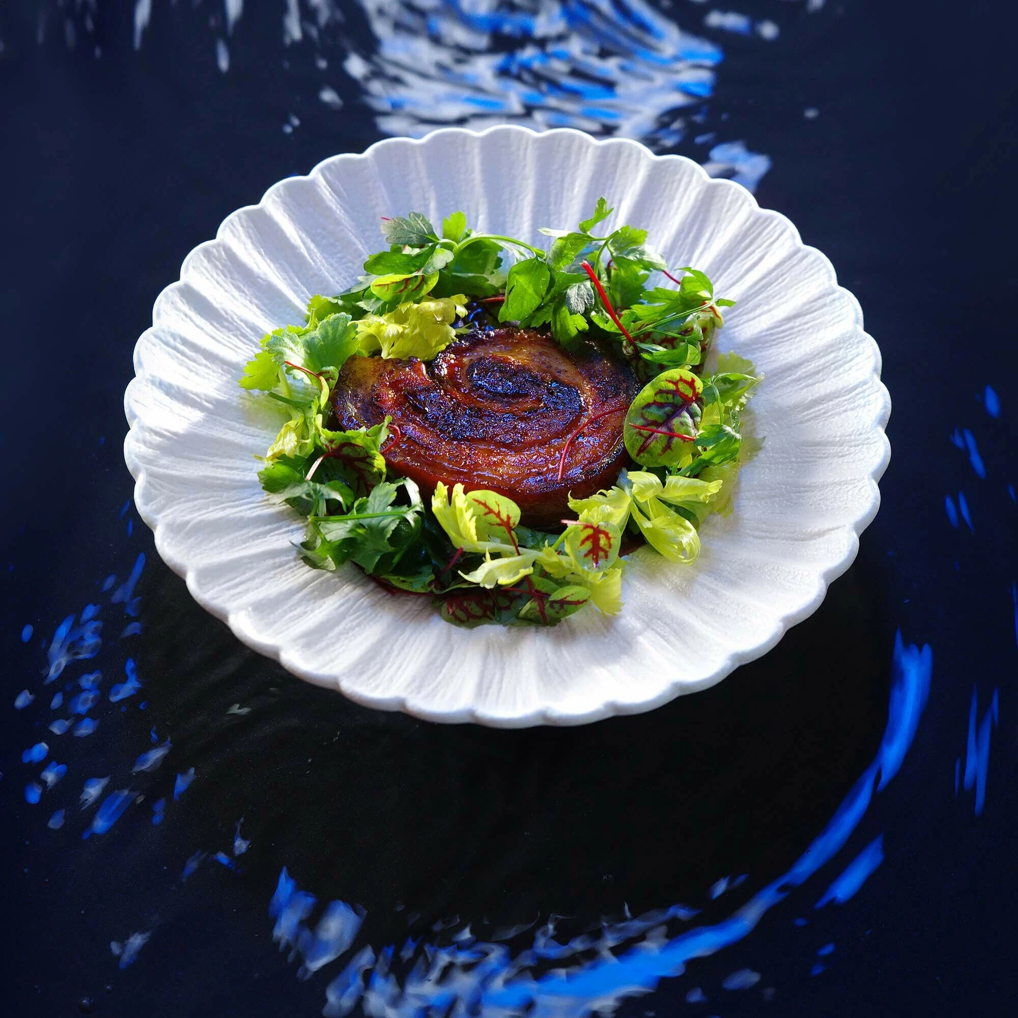 Pjatë dekorative Fine Dine Fizz 270 mm, e bardhë, set 3 copë