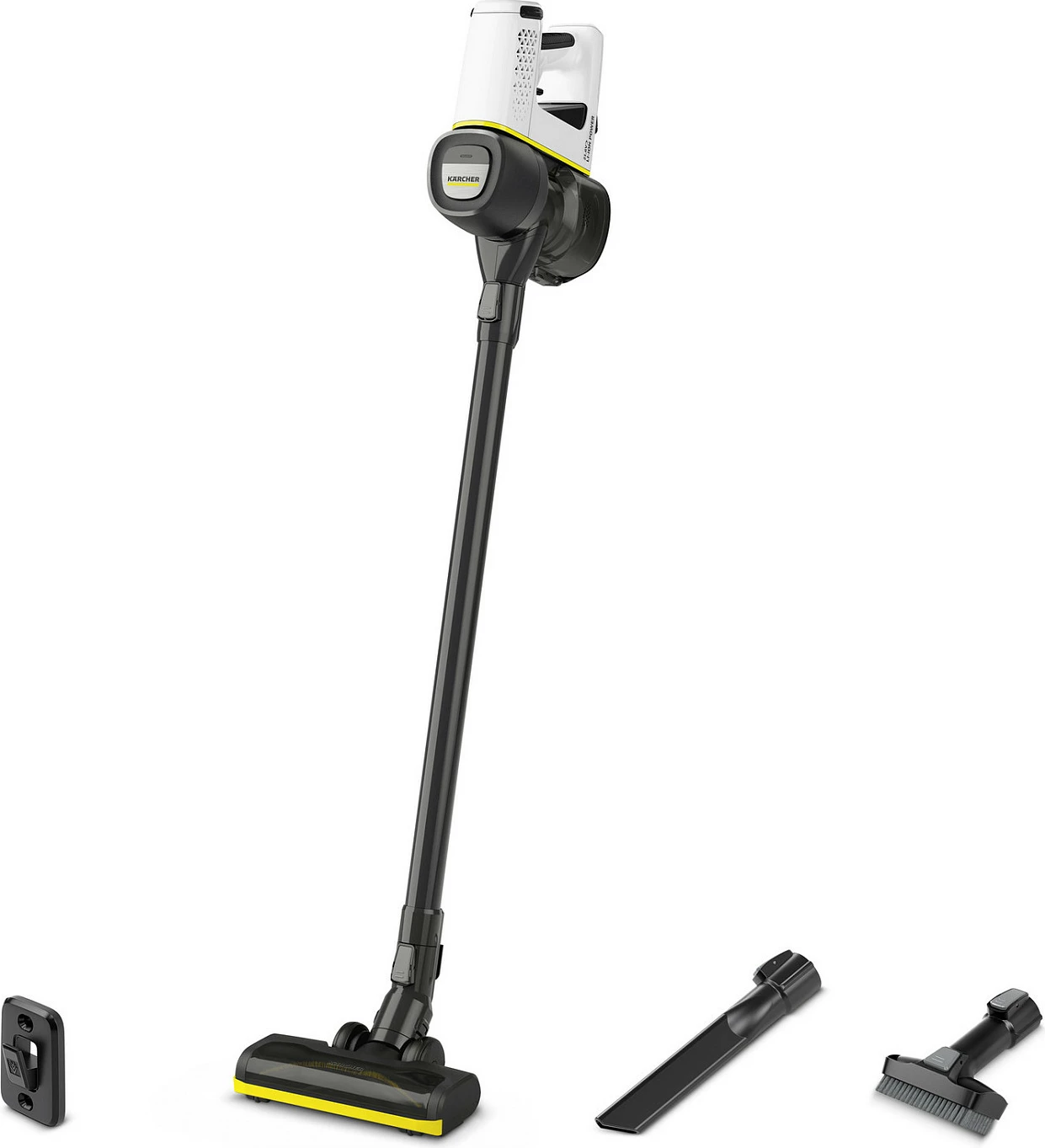 Fshesë me korrent pa kabllo Kärcher VC 4 Cordless myHome, 2-në-1, HEPA, 60 min, e zezë/verdhe