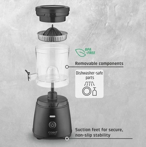 Shtrydhëse citrusi elektrike CASO CP 400 Lift 300W, e zezë/inoks