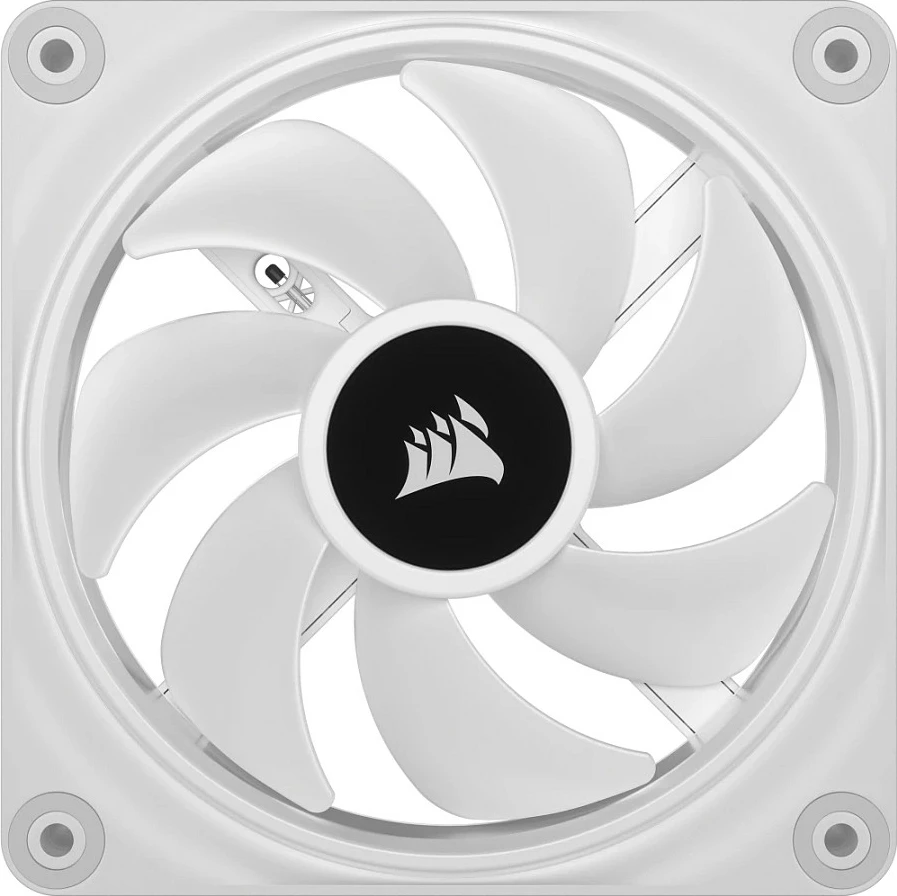 Ventilator për kasë Corsair iCUE LINK QX120 RGB Starter Kit, 120mm, 3 copë, i bardhë
