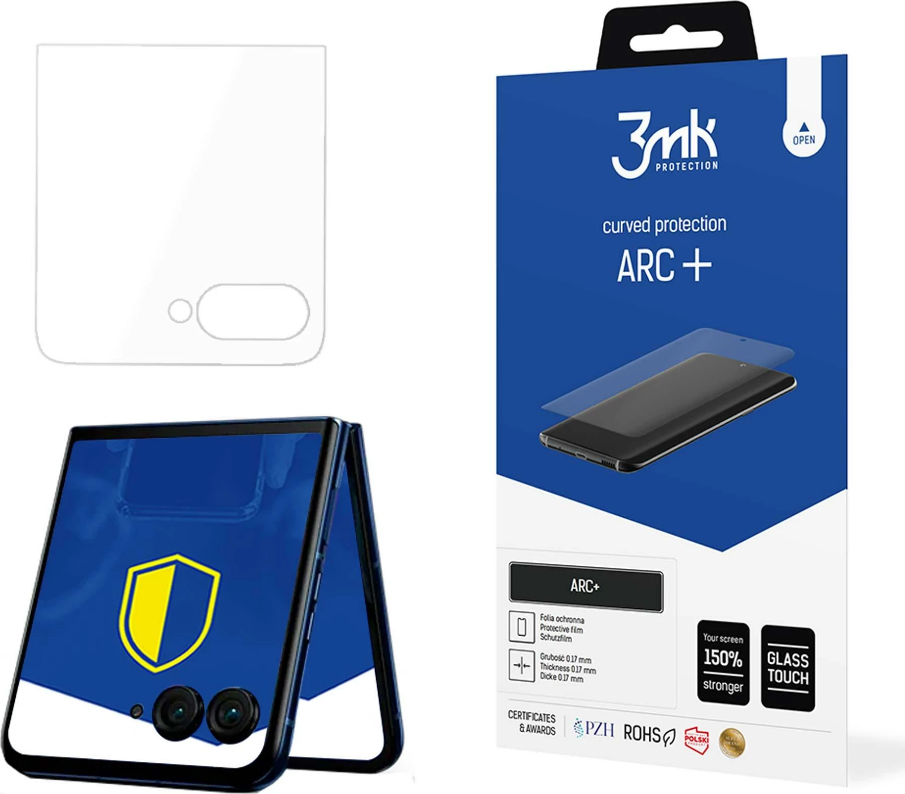 Film mbrojtës për ekran, 3mk Protection ARC+, për Motorola Razr 50, Transparent