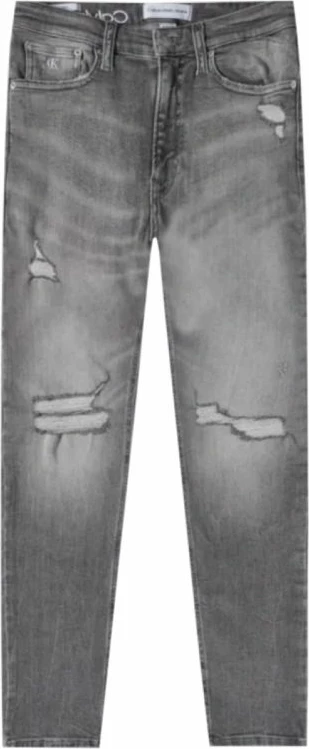 Pantallona jeans për meshkuj Calvin Klein, të hirtë