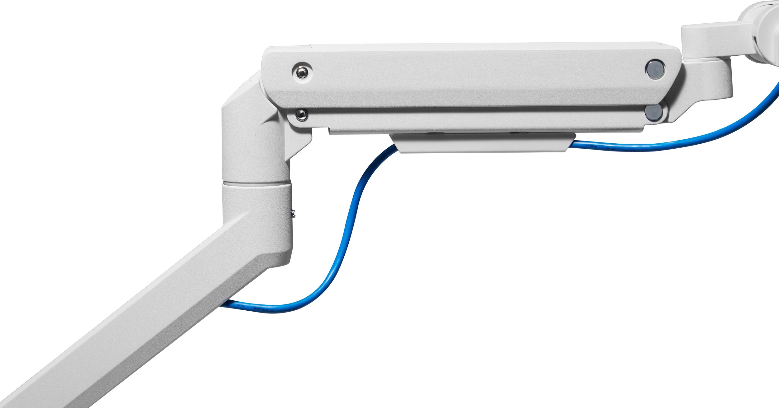 Mbajtëse monitori EQUIP Tischhalterung 17"-49", gas spring, VESA 75x75/100x100, 20 kg, e bardhë
