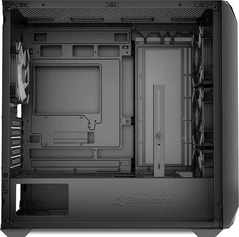 Kasë Sharkoon MK3 RGB Micro-ATX, 1x xham, e zezë