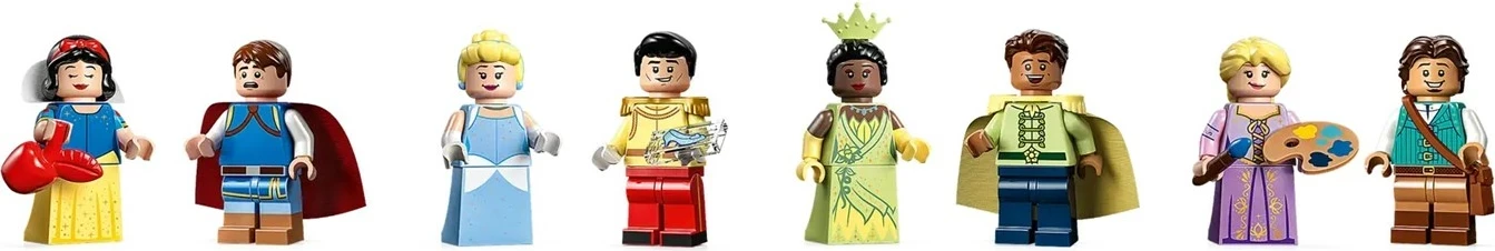 Set LEGO Disney Castle 43222, 4857 pjesë, me 8 minifigura